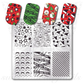 Christmas Nail Art Stamping Plate