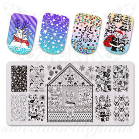 Christmas Nail Art Stamping Plate