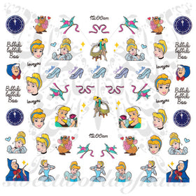 Cinderella Nail Art Nail Water Decals