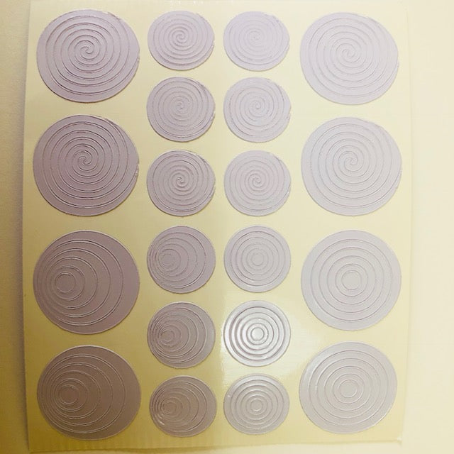 Circle Nail Vinyls Nail Art Stencil Stickers /2 Sheets
