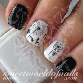 Dandelion Nail Art Nail Water Decals Water Slides