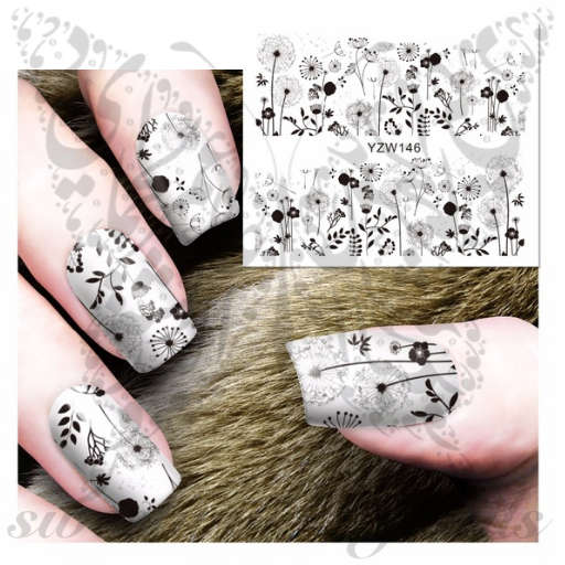 Dandelion Nail Art Nail Water Decals Water Slides
