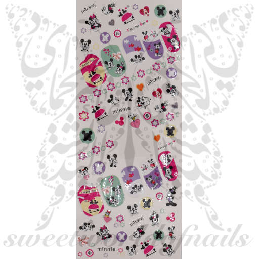 Minnie Mickey Nail Art Water Decals