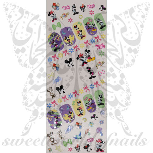 Minnie Mickey Nail Art Water Decals