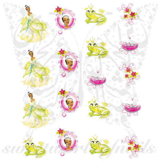 Tiana Nail Art Water Decals