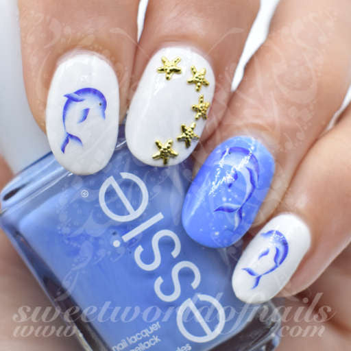 Dolphin Nail Art Nail Water Decals