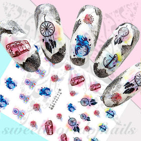 Dreamcatchers and Anchors Nail Art Stickers