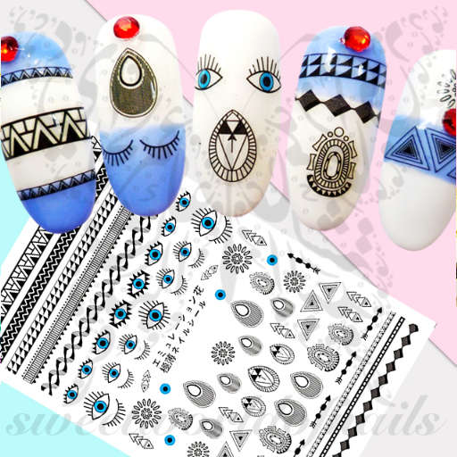 Evil Eye Nail Art Stickers