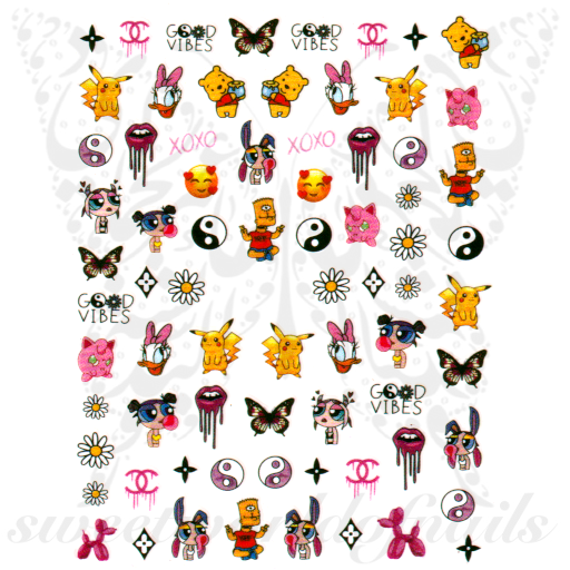 Mix Cartoon nail stickers