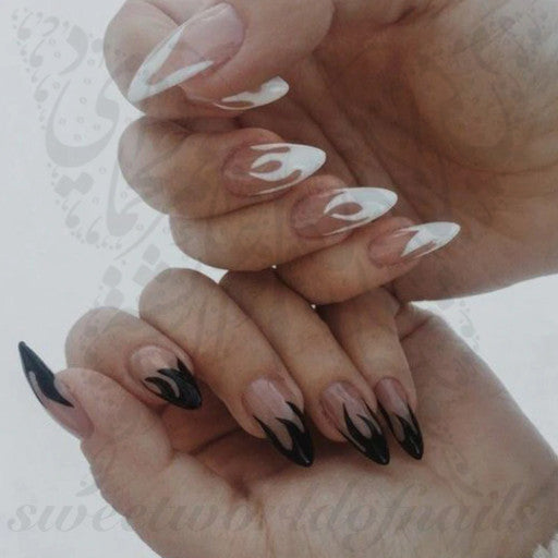 Black White nail stickers
