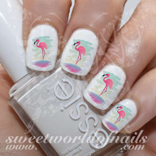 Flamingo Nail Art Nail Water Decals