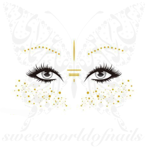 Gold Freckles Temporary Face Tattoos