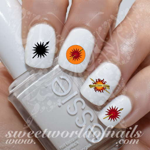 Game of Thrones Nail Art House of Martell Nail Water Decals