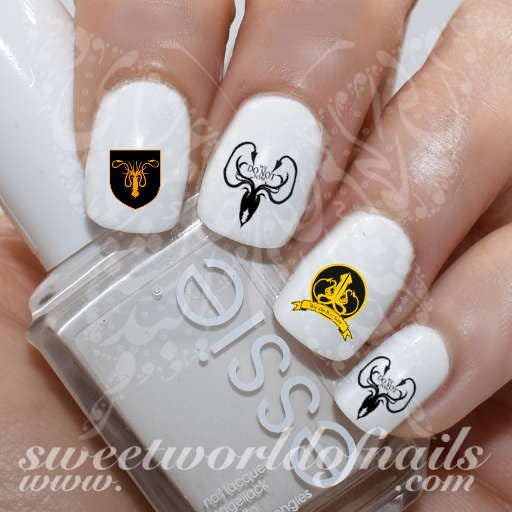 Game of Thrones Nail Art house of greyjoy Water Decals
