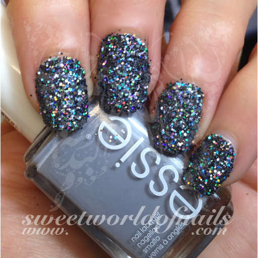 Nail Glitter Blue Sparkle Glitter Dust Powder Nail Art