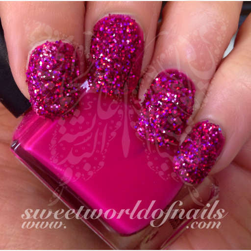Black and Hot Pink Nails that Dazzle - She So Healthy