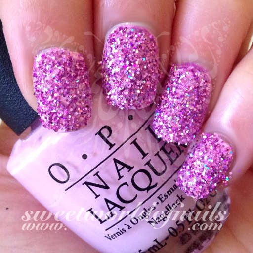 Nail Glitter Light Pink Sparkle Glitter Dust Powder Nail Art