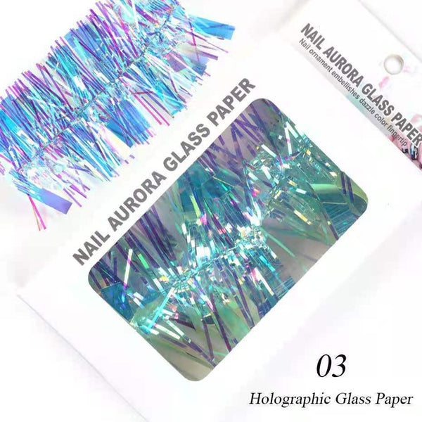 Aurora Nail Art Glass Paper