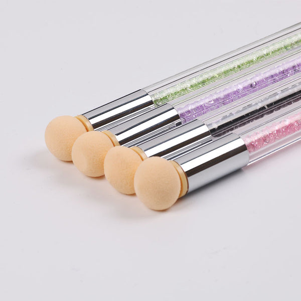 Dual-head Crystal Nail Art Stamper and Sponge