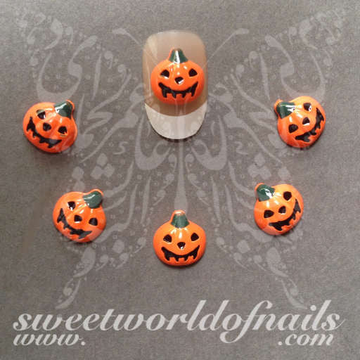 Halloween Nail Art 3D Pumpkin Nail Art Decoration