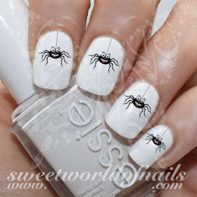 Halloween Nail Art Cute Spider Nail Art Water Decals Wraps