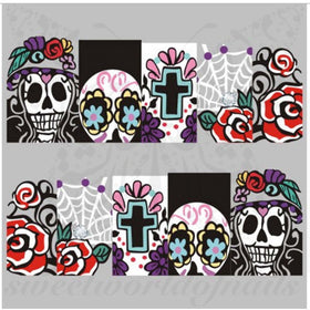 Halloween Nails Day of the Dead Full Wraps