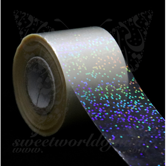 Holographic Transparent Nail Foil Paper Nail Art 