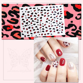Leopard Print Nail Art Stickers