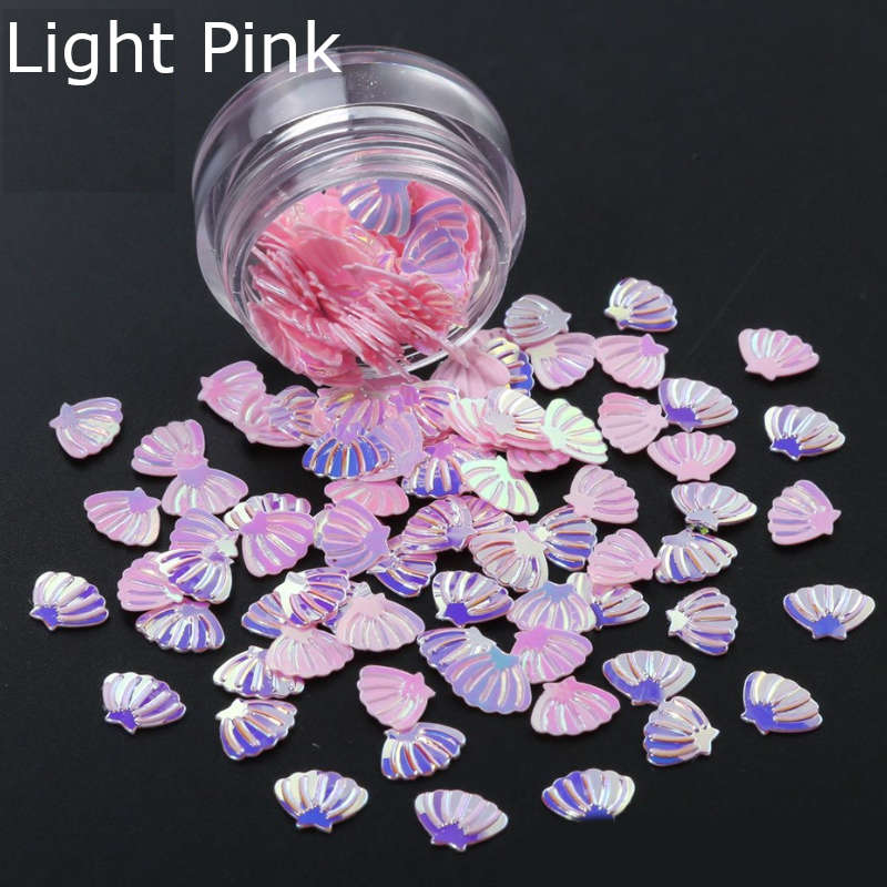 3D Shell Shape Summer Nails Sequins Nail Decoration