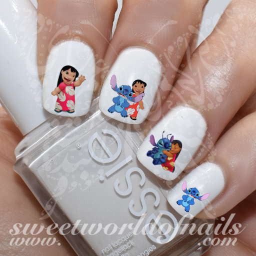 Lilo & Stitch Nail Art Nail Water Decals