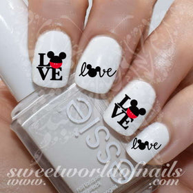 Mickey Mouse nail art decals