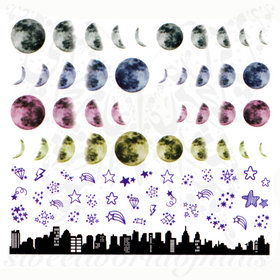 Moon Nails Lunar Phase Nail Water Decals