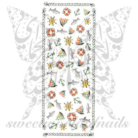 Nautical Nail Art Collection Nail Water Decals Slides