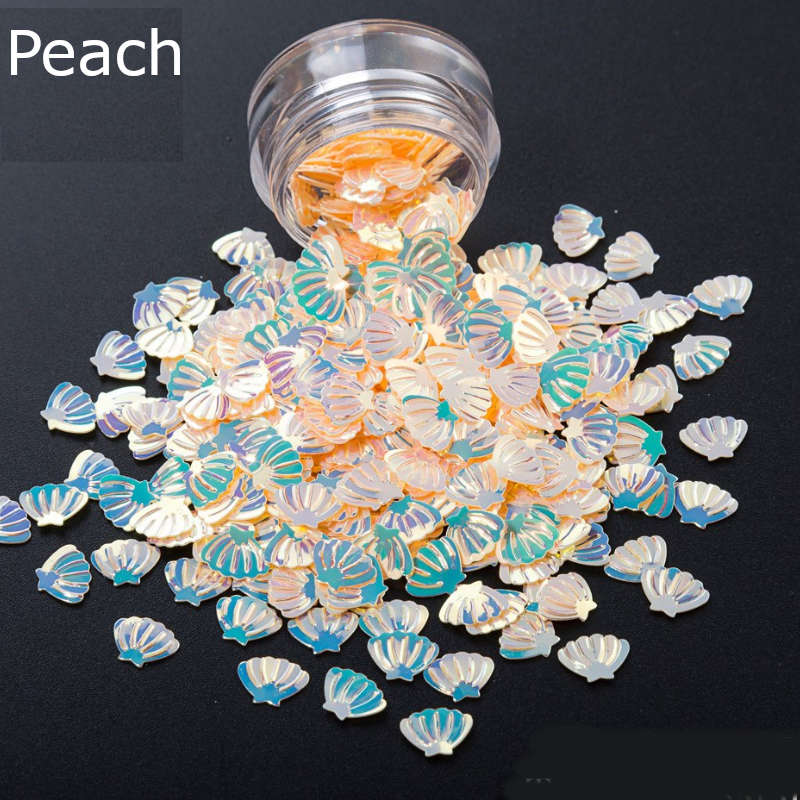 3D Shell Shape Summer Nails Sequins Nail Decoration