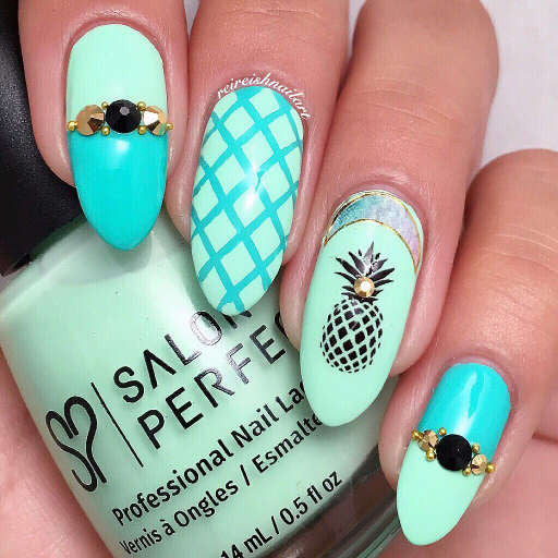 Pineapple Nail Art  Nail Water Decals Transfers Wraps
