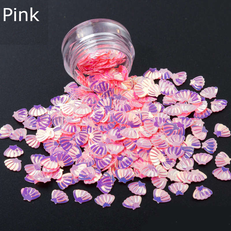 3D Shell Shape Summer Nails Sequins Nail Decoration