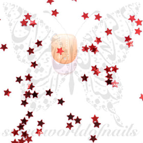 3D Red Stars Nail Decoration
