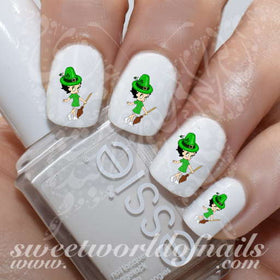 Saint Patrick's Day Nail Art Betty Boop Nail Water Decals Water Slides
