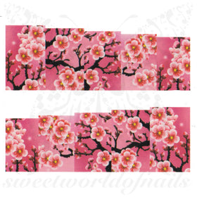 Spring Nails Sakura Full Nail Wraps