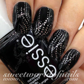 Silver dots Nail Art Nail Water Decals Water Slides