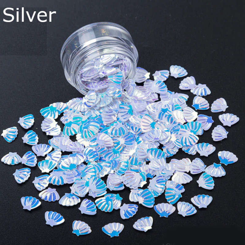 3D Shell Shape Summer Nails Sequins Nail Decoration