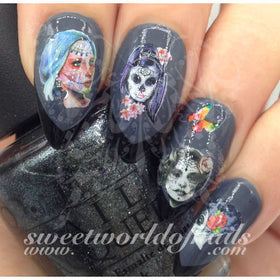Sugar Skulls Nail Art Water Decals Water Slides