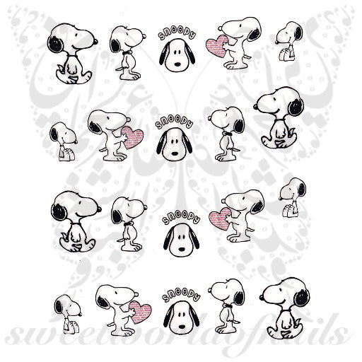Snoopy Nail Art Water Decals
