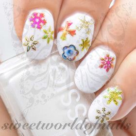 Snowflakes Nail Art Nail Stickers
