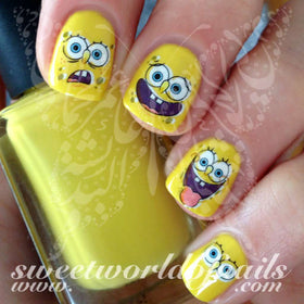 SpongeBob SquarePants Nail Art Nail Water Decals Water Slides