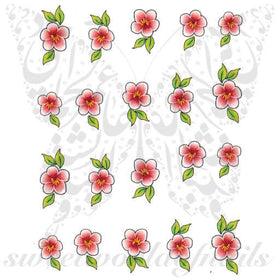 Spring Flowers Nail Art Water Decals