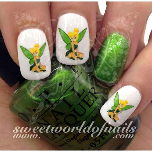 Tinker Bell Nail Art Water Decals