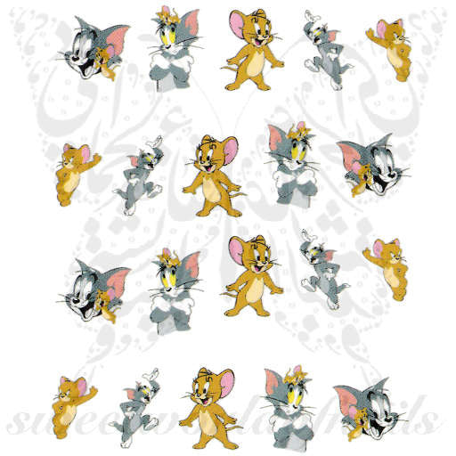 Tom and Jerry Nail Art Nail Water Decals Water Slides