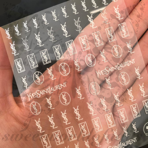  Nail Art White Nail Stickers