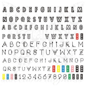  Alphabet Nails Letters Water Decals
